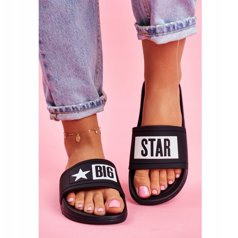 Pantuflas de Mujer Big Star Black DD274A266 negro 2
