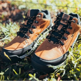 Zapatos de trekking para hombre Big Star High Outdoor Camel EE174464 marrón 3