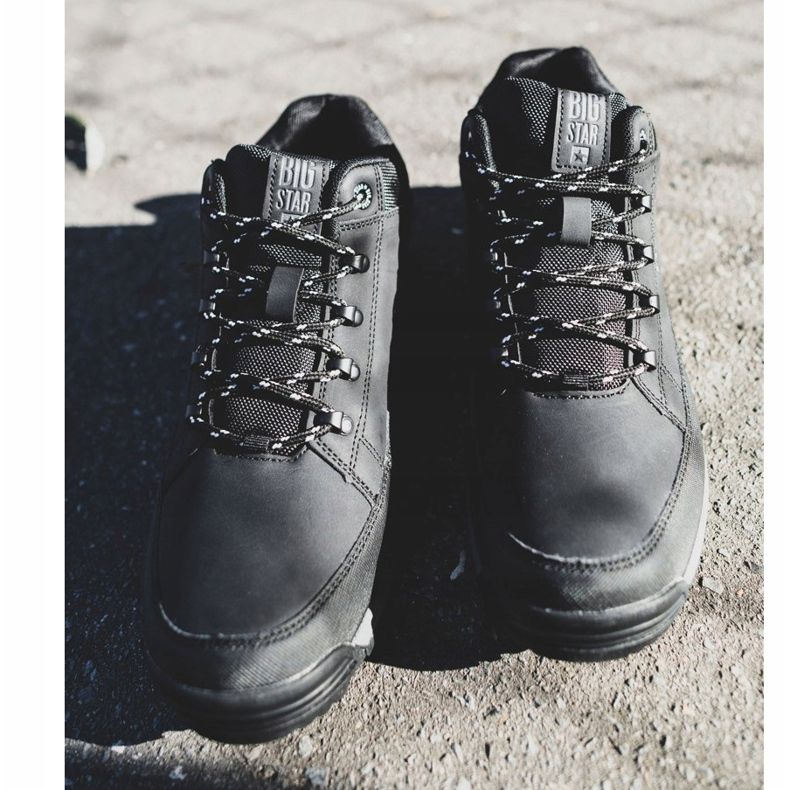 Zapatos de trekking para hombre Big Star High Outdoor Black EE174465 negro 1