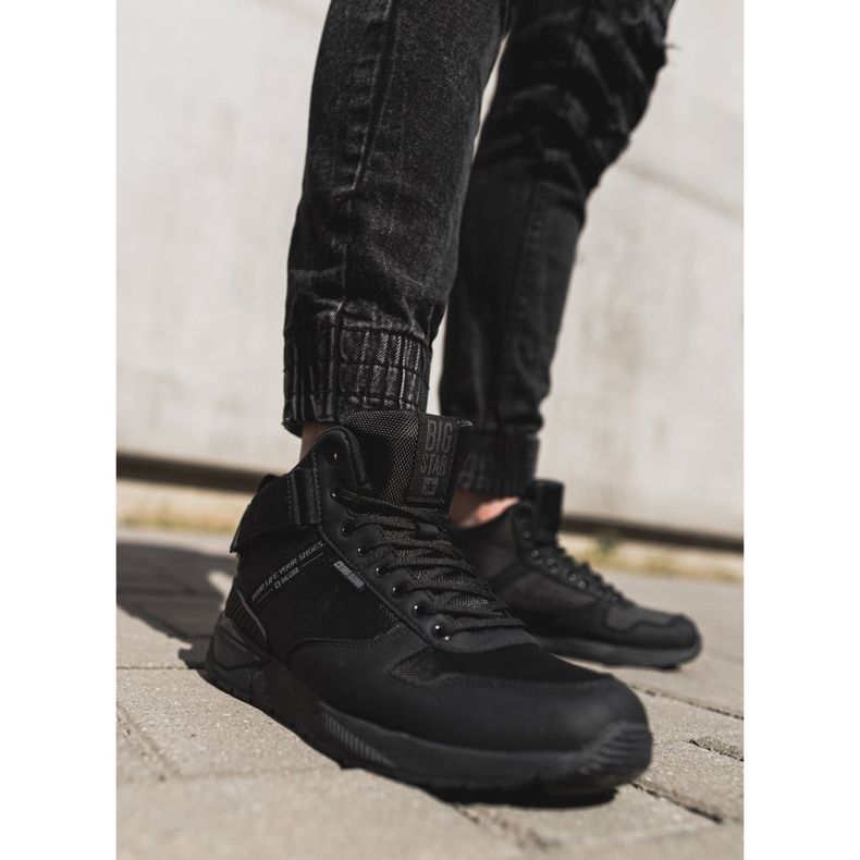 Zapatos deportivos para hombre Big Star High Outdoor Black EE174461 negro 1