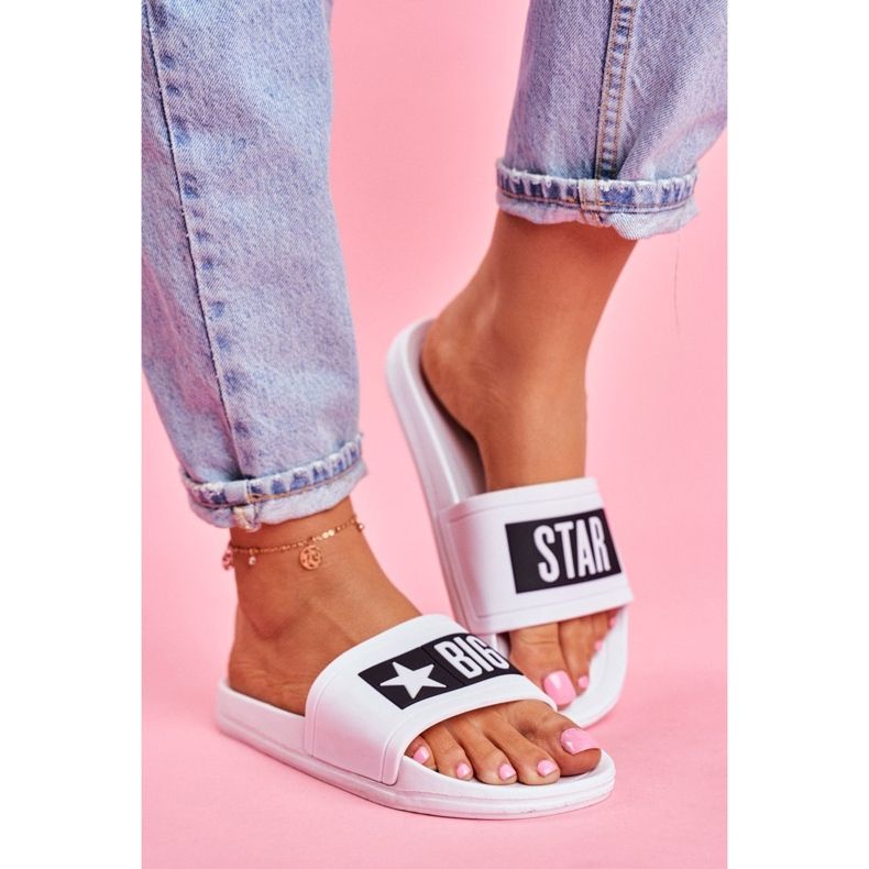 Pantuflas de Mujer Big Star White DD274A264 blanco 2