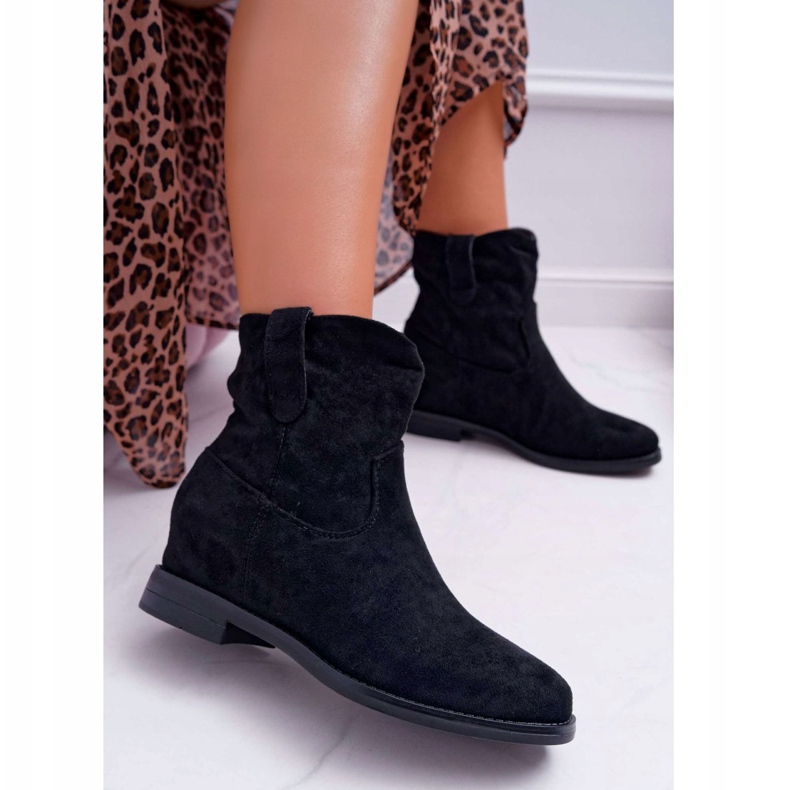 SEA De mujer Botas Con cuña Tacón plano Cálido Sobre el tobillo Negro Demini 2