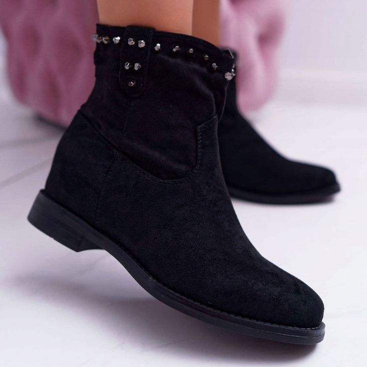 SEA De mujer Botas Con cuña Tacón plano Cálido Sobre el tobillo Negro Deminis 1 SEA De mujer Botas Con cuña Tacón plano Cálido Sobre el tobillo Negro Deminis 1