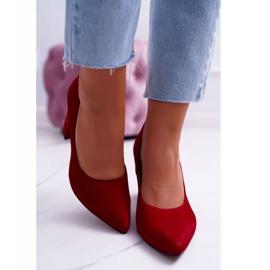 Laura Messi Zapatos de salón para mujer Suede Red 2050 Tiffany rojo 2