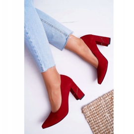Laura Messi Zapatos de salón para mujer Suede Red 2050 Tiffany rojo 5