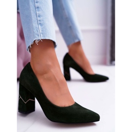 Salón Mujer Laura Messi Suede Olive 2050 Tiffany verde 3
