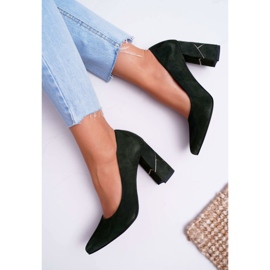 Salón Mujer Laura Messi Suede Olive 2050 Tiffany verde 4