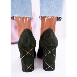 Salón Mujer Laura Messi Suede Olive 2050 Tiffany verde 6
