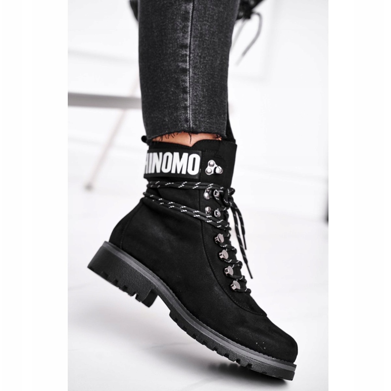 EVE De Mujer Botas Con Tacón Plano Con Cremallera Negro Popsi 1 EVE De Mujer Botas Con Tacón Plano Con Cremallera Negro Popsi 1