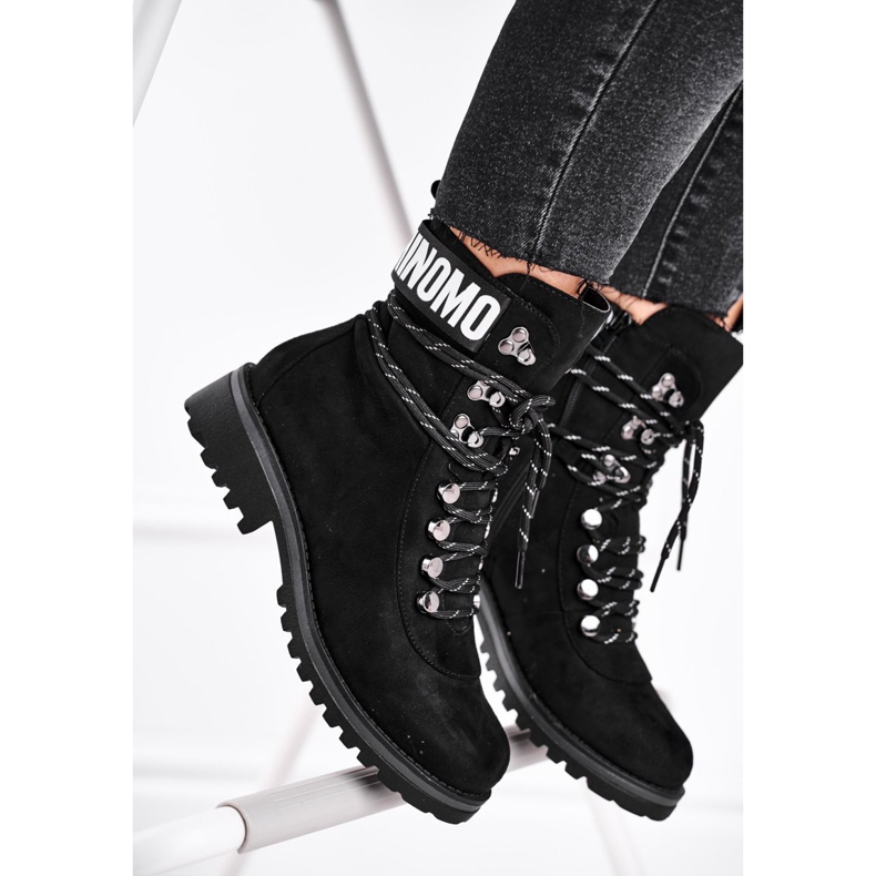 EVE De Mujer Botas Con Tacón Plano Con Cremallera Negro Popsi 2 EVE De Mujer Botas Con Tacón Plano Con Cremallera Negro Popsi 2