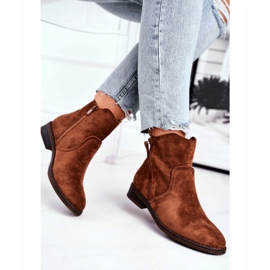 EVE Botas de Mujer Vaquero Tacón Plano Camel Plemmi marrón 4