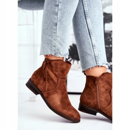 EVE Botas de Mujer Vaquero Tacón Plano Camel Plemmi marrón 3