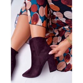 EVE Botas de mujer con tacón en ante Spitz Violeta Summe 3