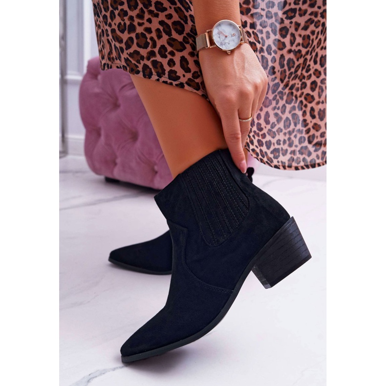 Botas de mujer con tacón plano Negro Umberco 2