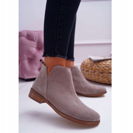 Nicole De Mujer Botas Con Tacón Plano Primavera Cuero Cappuccino Madness beige 1