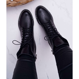 Botas Mujer Piel Flor Nicole 2315 Negro The Island 5