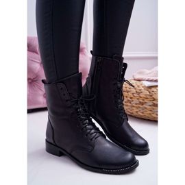 Botas Mujer Piel Flor Nicole 2315 Negro The Island 3