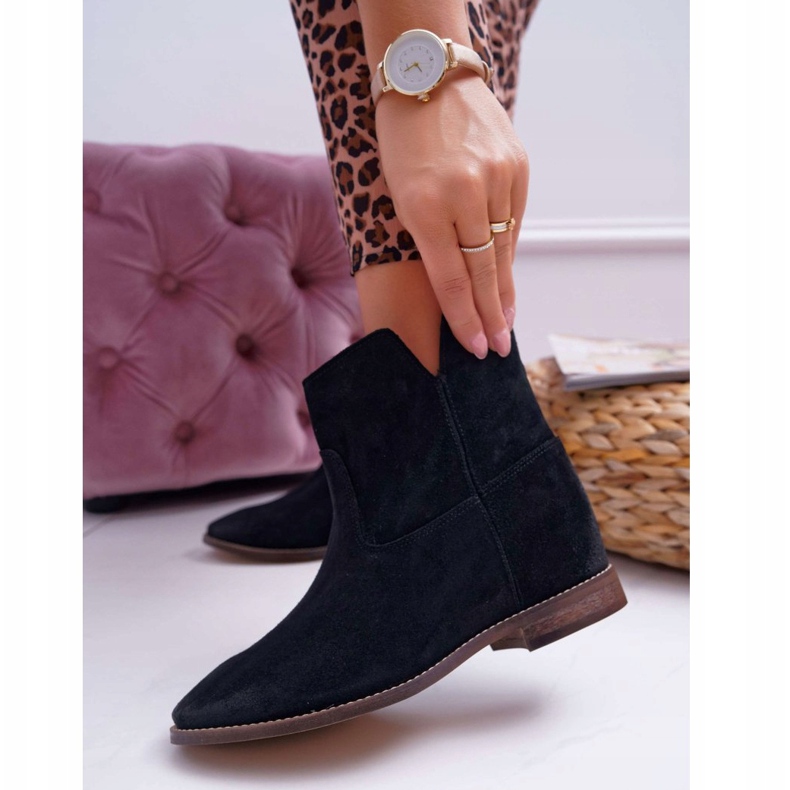 De Mujer Botas Con Cuña Oculta Tacón Plano Negro Nicole 2419 1 De Mujer Botas Con Cuña Oculta Tacón Plano Negro Nicole 2419 1