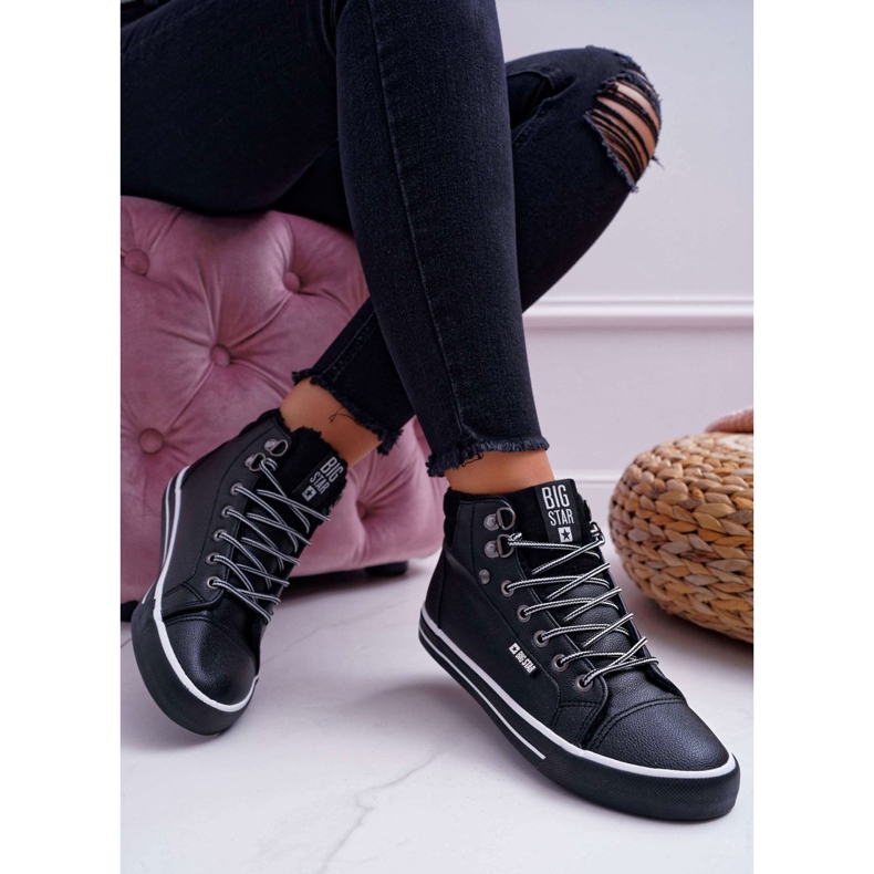 Zapatillas de Mujer Big Star High Black Warmed EE274410 negro 1