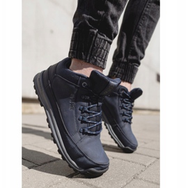 Zapatos de trekking para hombre Big Star High Outdoor Granat EE174466 azul 4