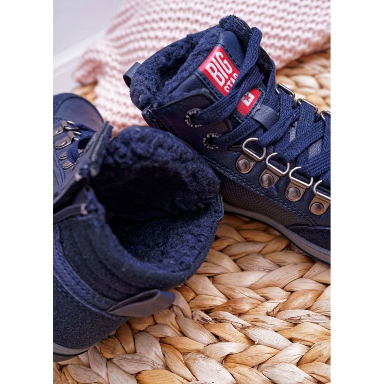 Zapatos para Niños Zapatillas de Deporte Big Star Sheepskin Azul Marino EE374088 2