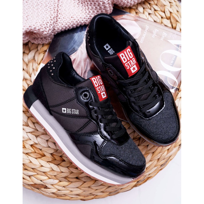 Zapatos Deportivos de Mujer Big Star Black EE274721 negro 1