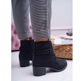 Vinceza Botas De Mujer Con Tacón Ante Negro Brave 3