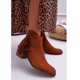 Botas vaqueras Camel Agnes para mujer marrón 1