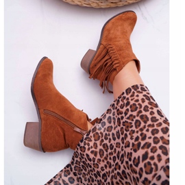 Botas vaqueras Camel Agnes para mujer marrón 5