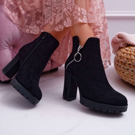 BUGO Botas de mujer negras DubiDa con tacón alto negro 2