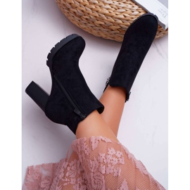 BUGO Botas de mujer negras DubiDa con tacón alto negro 4