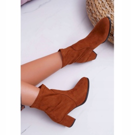 Botas de Mujer con Tacón Alto Sergio Leone Slip-on Camel LikeStar marrón 4