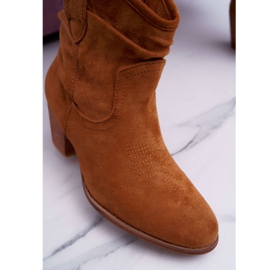 Botas De Mujer Con Tacón Vaquero Camel Maverick marrón 5