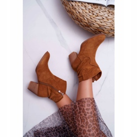 Botas De Mujer Con Tacón Vaquero Camel Maverick marrón 6