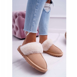 Pantuflas de Mujer Beige Mirendy 3