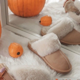 Pantuflas de Mujer Beige Mirendy 7