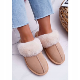 Pantuflas de Mujer Beige Mirendy 4