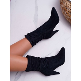 HAN Botas De Mujer Con Tacón Alto Sobre El Tobillo Negro Temma 6