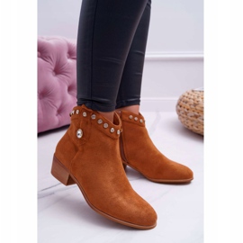 FP1 De Mujer Botas Con Tacón Plano Botas Vaqueras Con Zirconia Cúbica Camel Patti marrón 1 FP1 De Mujer Botas Con Tacón Plano Botas Vaqueras Con Zirconia Cúbica Camel Patti marrón 1
