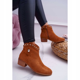 FP1 De Mujer Botas Con Tacón Plano Botas Vaqueras Con Zirconia Cúbica Camel Patti marrón 2 FP1 De Mujer Botas Con Tacón Plano Botas Vaqueras Con Zirconia Cúbica Camel Patti marrón 2