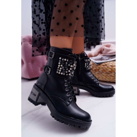 POPA Botas altas de mujer Rock With A Flap Black Infinity negro 1 POPA Botas altas de mujer Rock With A Flap Black Infinity negro 1