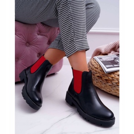 HAN Botines de mujer Jodhpur boots Red Erasers Black Superpower rojo 5