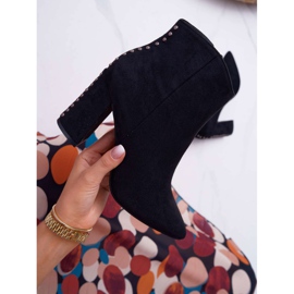 SEA Botas de mujer en tacón alto con remaches en Spitz RB23P Black Snack negro 1