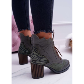 Botas de piel para mujer Maciejka Green 03190-09 verde 2 Botas de piel para mujer Maciejka Green 03190-09 verde 2