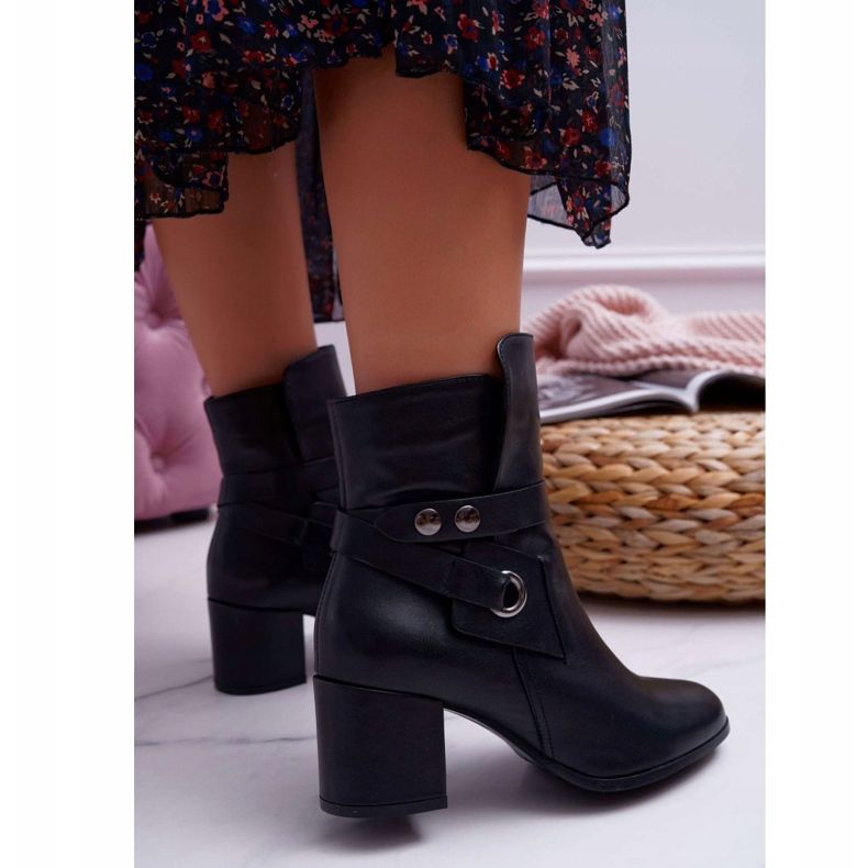 Botas Mujer Piel Slip Negro 1820 Laura Messi 2
