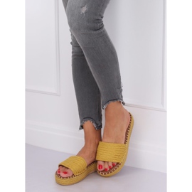 Pantuflas alpargatas miel 7970-PL Amarillo 3