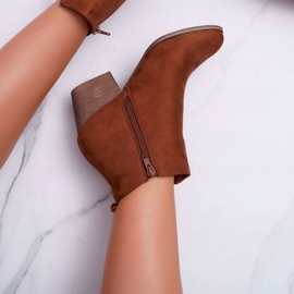 FB1 Botas De Mujer Con Tacón Alto Ante Camel Farre marrón 6