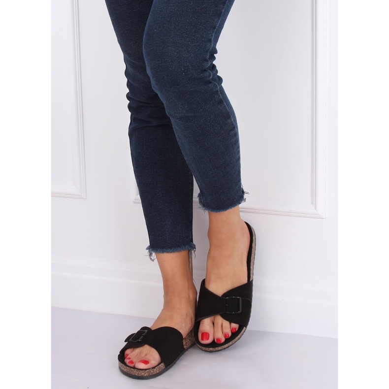 Pantuflas scholki negras 6103 Black negro 1