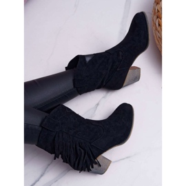 Botas de Mujer Botas de vaquero con hebilla Negro Marciapo 4