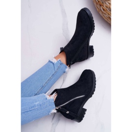 SEA Botas De Mujer Ante Cálida Dos Sandalias Negras Ohoo negro 6
